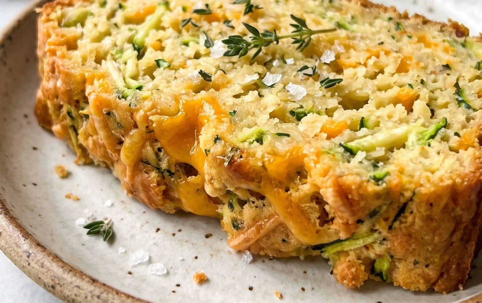 Savory Zucchini Cheddar Quick Bread