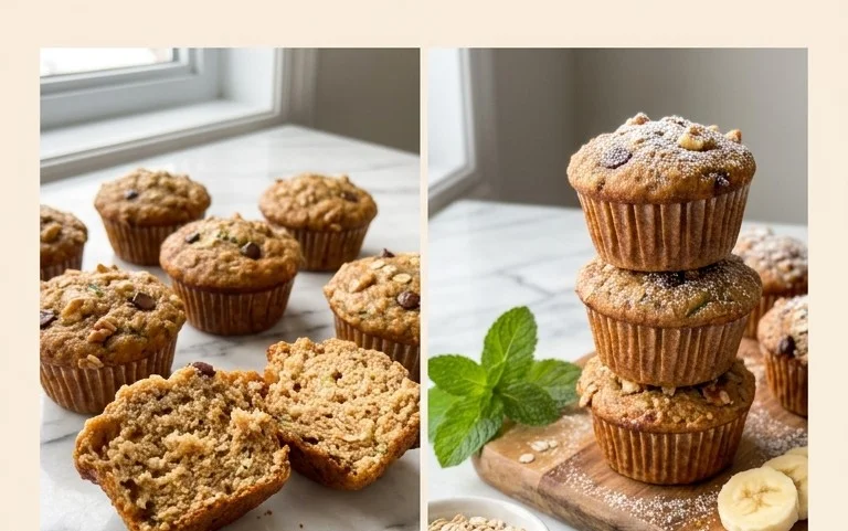 Muffins Banane Courgette : Recette facile et savoureuse