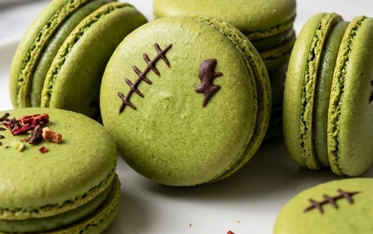 Frankestein Macarons