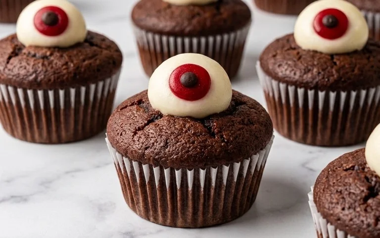 Cupcakes Yeux de Zombie Halloween : Recette Terrifiante