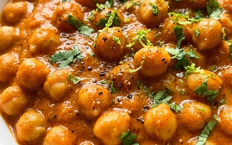 Indian Butter Chickpeas Recipe