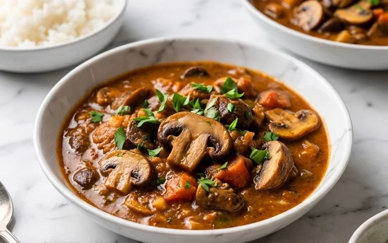Ragoût Champignons Végétalien Réconfortant et Facile