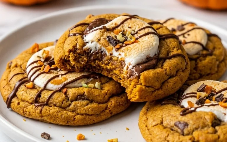 Pumpkin S'mores Cookies