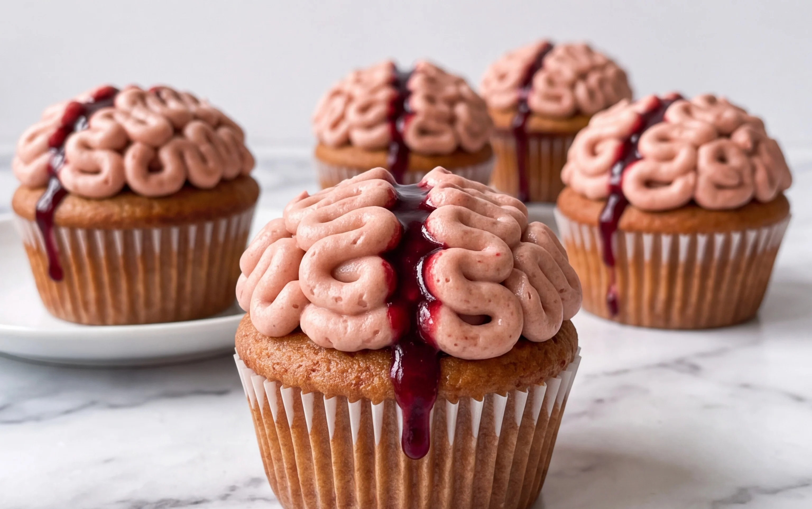 Cupcakes Cerveau Sanguinolent : Recette Terrifiante et Délicieuse