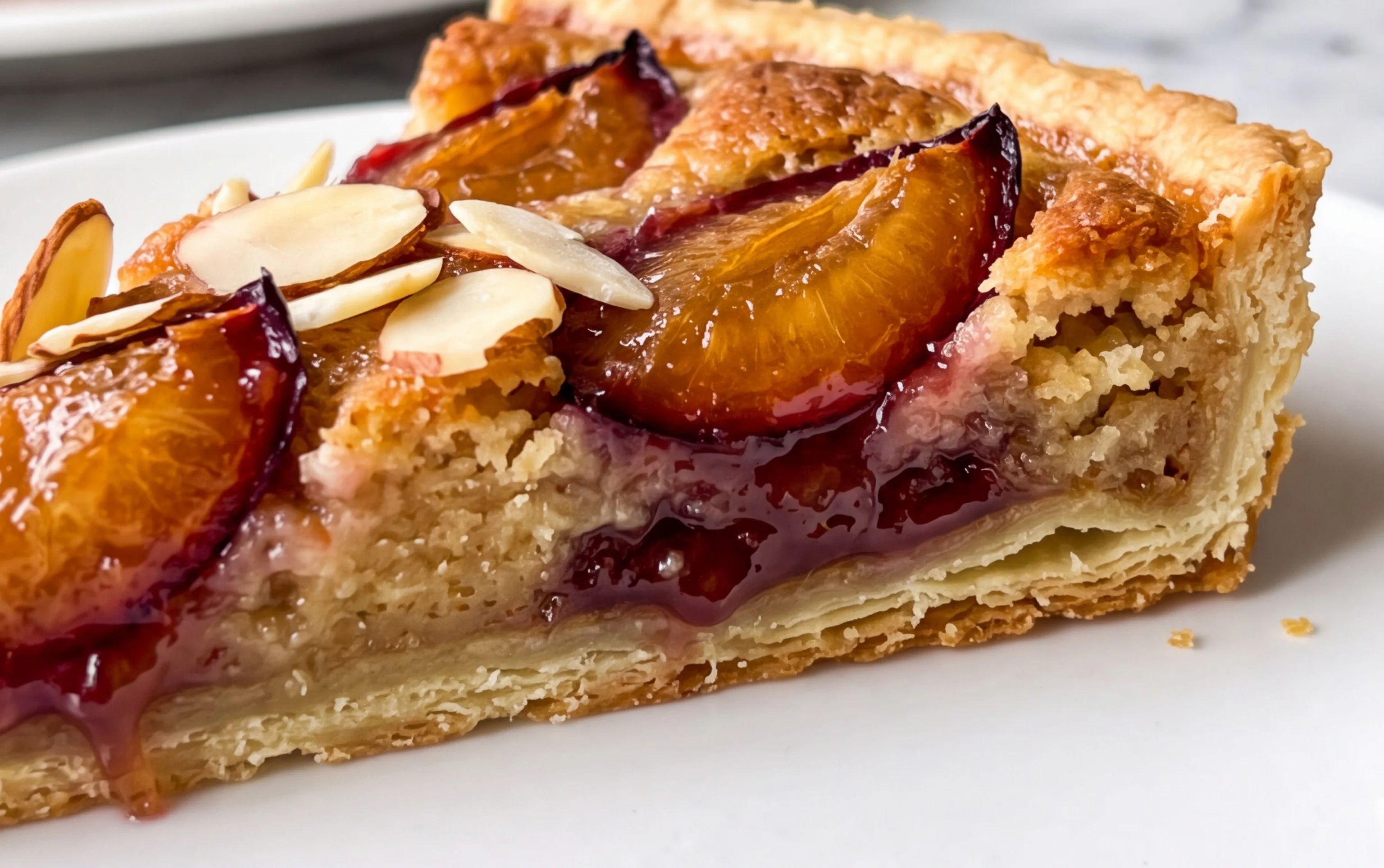 French Plum Frangipane Tart (Tarte aux Prunes)